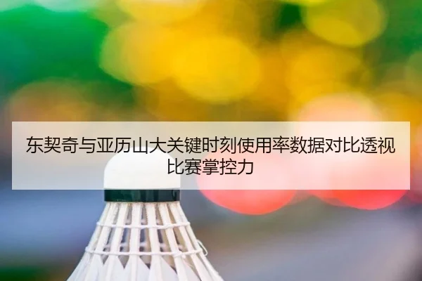 东契奇与亚历山大关键时刻使用率数据对比透视比赛掌控力